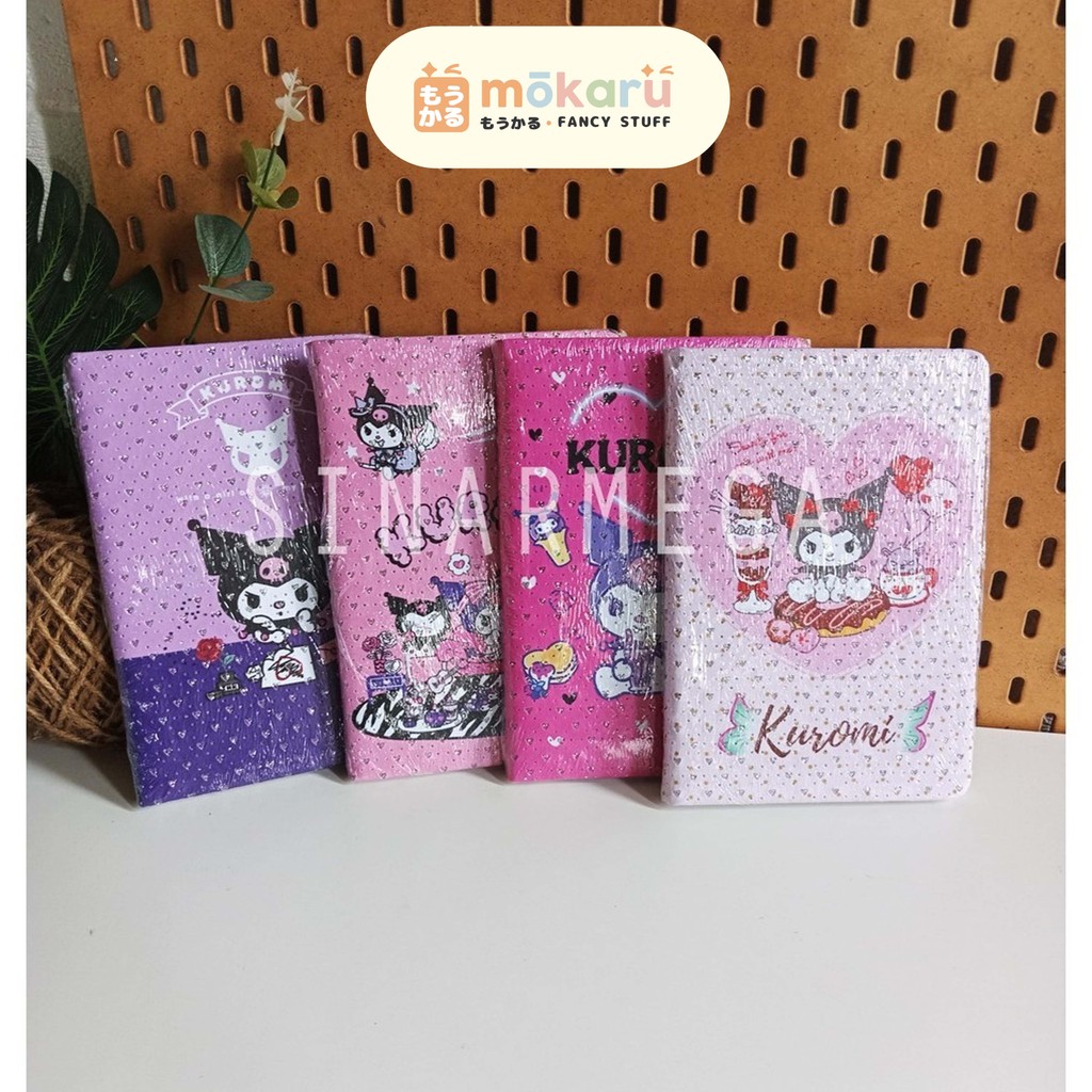 

FANCY Notebook Motif KUROMI A5-PU Hard Cover Ruled Buku Catatan Harian Bergaris 82 Lembar