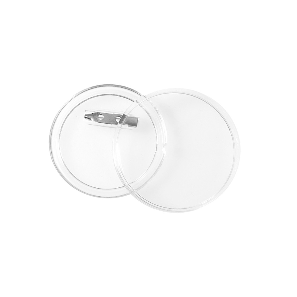

100pcs 58mm Blank Badges Set DIY Transparent Acrylic Bottom Pin Badge Making Machine Badge Button Maker Parts Circle Cutter