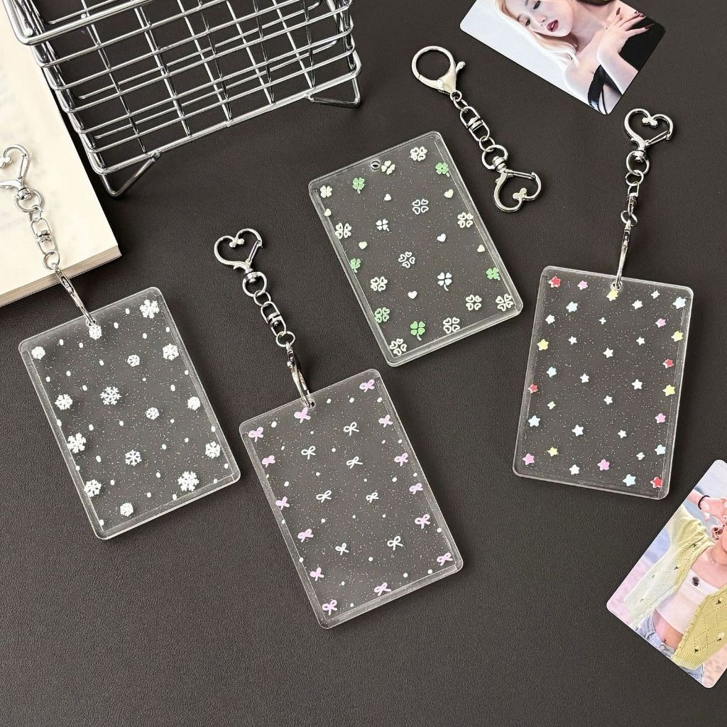 

[BS COD] CAHOL GLITTER CHARM LOVE TRANSPARANT ACRYLIC 2 SISI PHOTOCARD HOLDER KPOP TRANSPARENT CLEAR ACRYLIC ID CARD ACRYLIC FRAME BINGKAI FOTO CAHOL