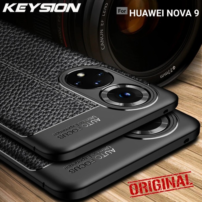 CASE HUAWEI NOVA 9 AUTOFOCUS KULIT CASE CARBON LEATHER ORIGINAL #SNWAUKL
