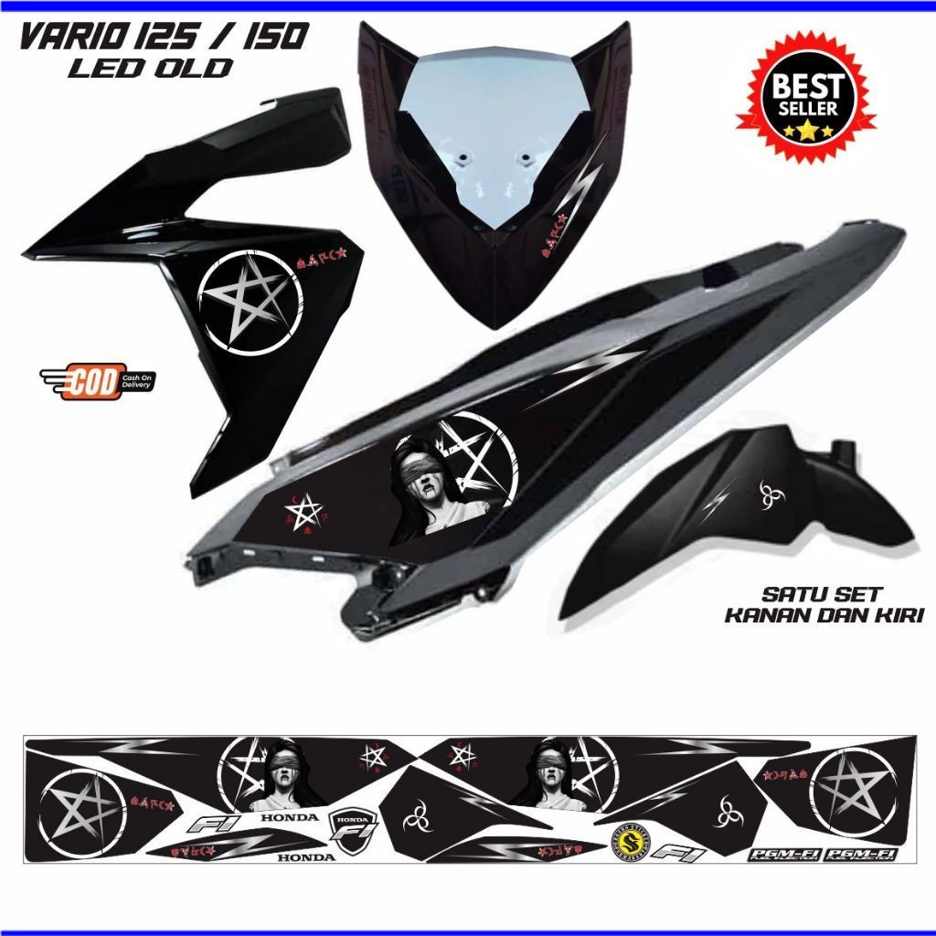 STIKER MOTOR / STIKER VARIO LED 150 /STRIPING VARIASI KEREN MOTOR VARIO LED 125 DAN 150 FI VARIASI K