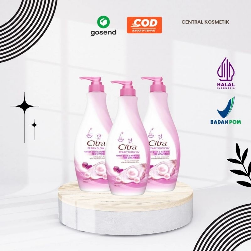 Citra Hand Body Lotion Pearly Glow UV 380ml