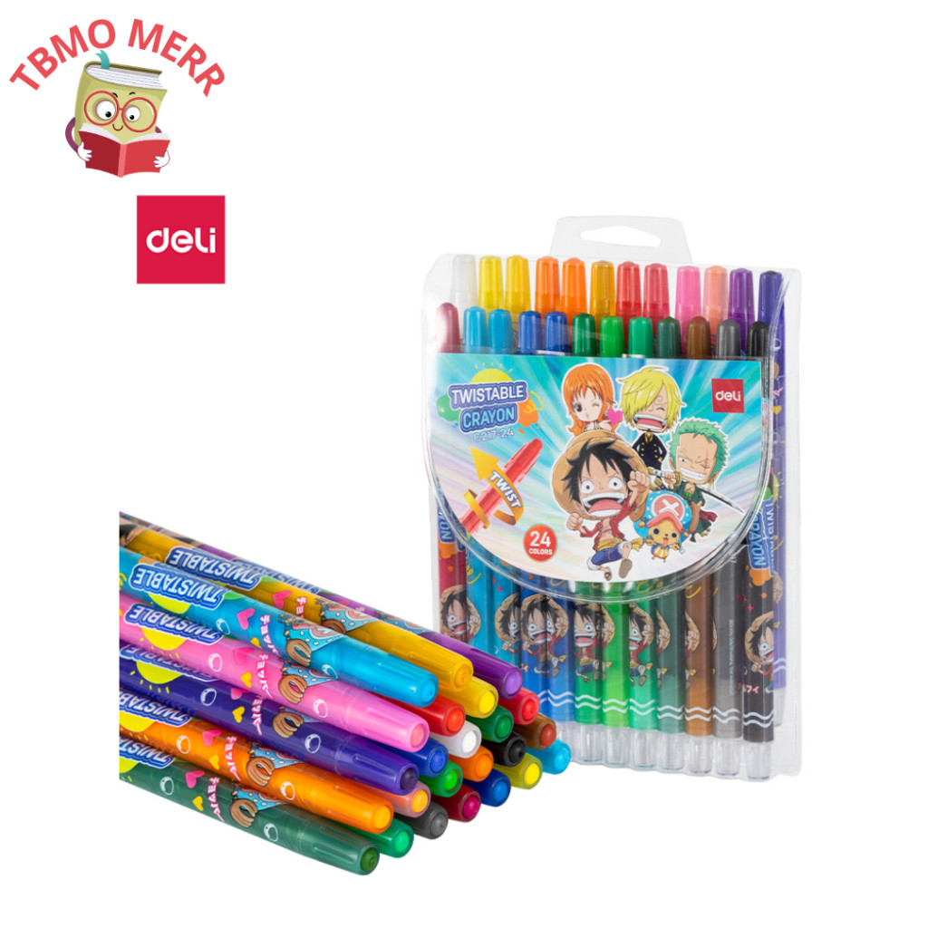 

Deli Twistable Crayon 24C C217-24 - Deli Crayon Twist 24 Warna