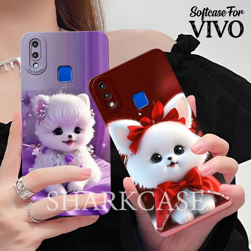 [SHARK CASE] Softcase Vivo V9 / V5 Plus / V7 Plus / Z1 Pro / V15 / V15 Pro Motif Cute Anabul Colorfu