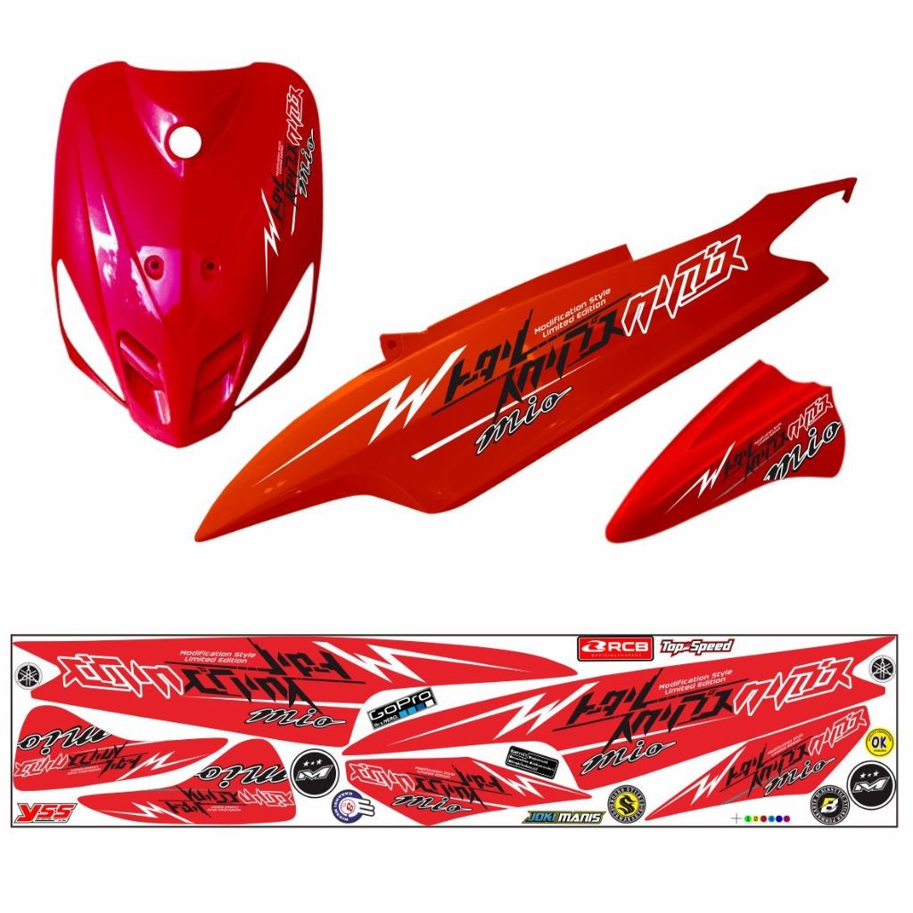 STRIPING MIO SMILE OLD / MIO CARBU SMILE 110/ STRIPING STIKER MIO SPORTI STIKER MOTIP STIKER