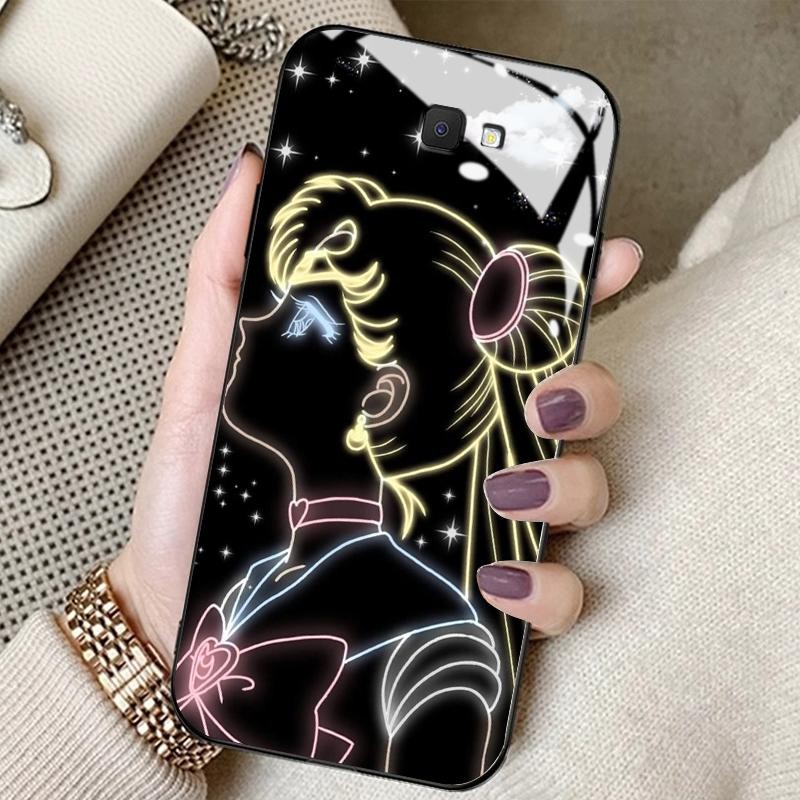 Case Hp For Samsung J7 Prime J4 Plus J6 Plus J7 2017 J7 Pro On7 2016 F02s F04 F12 F22 Kaca Glass Sil