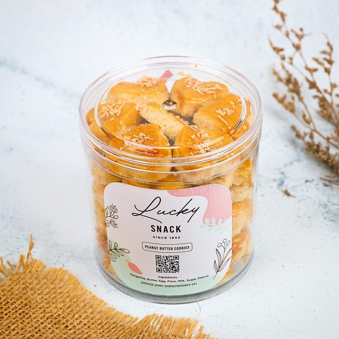 

Kue Kering "KUE KACANG" Wisman Wijsman 250 Gram Toples Tabung