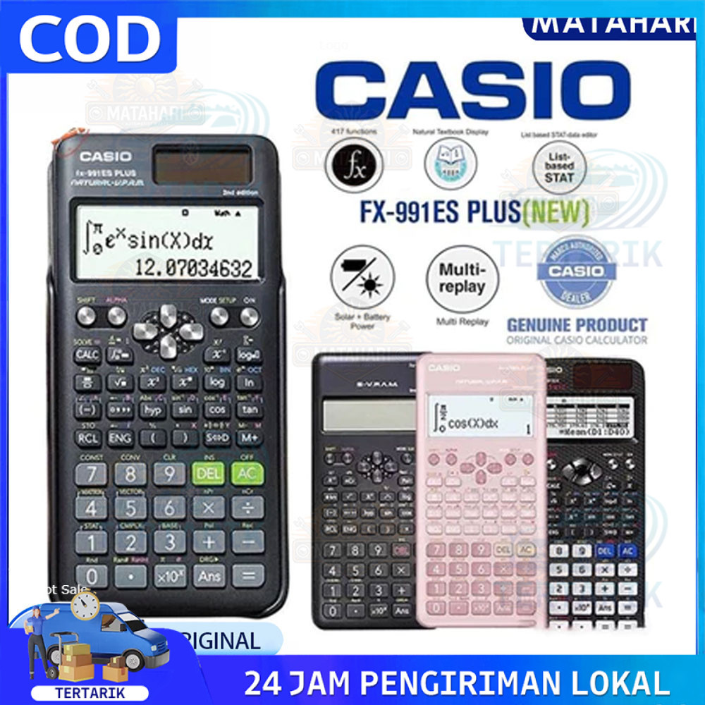 

Kalkulator Scientific Casio ilmiah 991ES-Plus Kalkulator Casio Scientific Calculator Casio Scientific