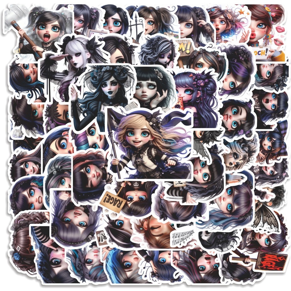 

COD 50 Pcs Stiker Gothic Style Horror Persona 8 Lucu Anti Air Untuk Dekorasi Notebook Sepeda Skateboard Handphone