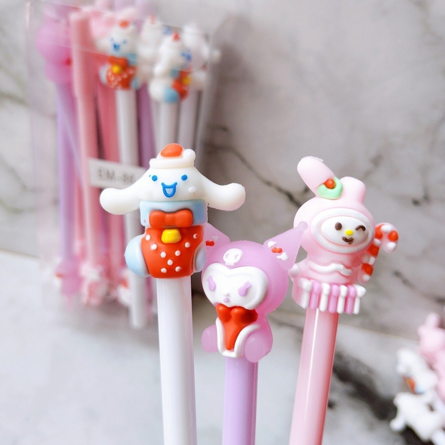 

(12PCS) GEL PEN KUROMI SANRIO / PULPEN GEL FANCY 0.5mm