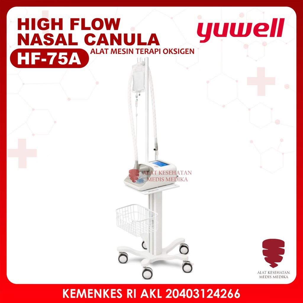 High Flow Nasal Canula HF-75A HFNC Yuwell Alat Mesin Terapi Oksigen Oxygen Cannula Kanul