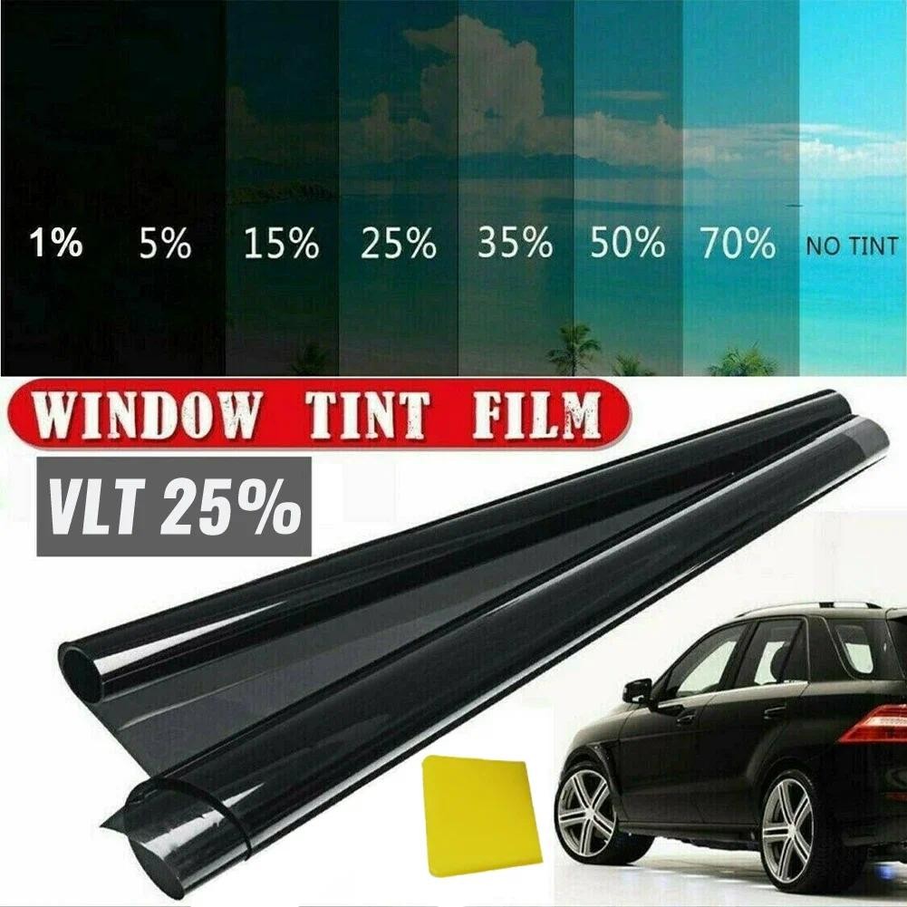 

3/5/8m Black Car Window Foils Tint Tinting Film Car Auto Home Decorate Window Glass Film Solar UV Protector Window Sticker Films