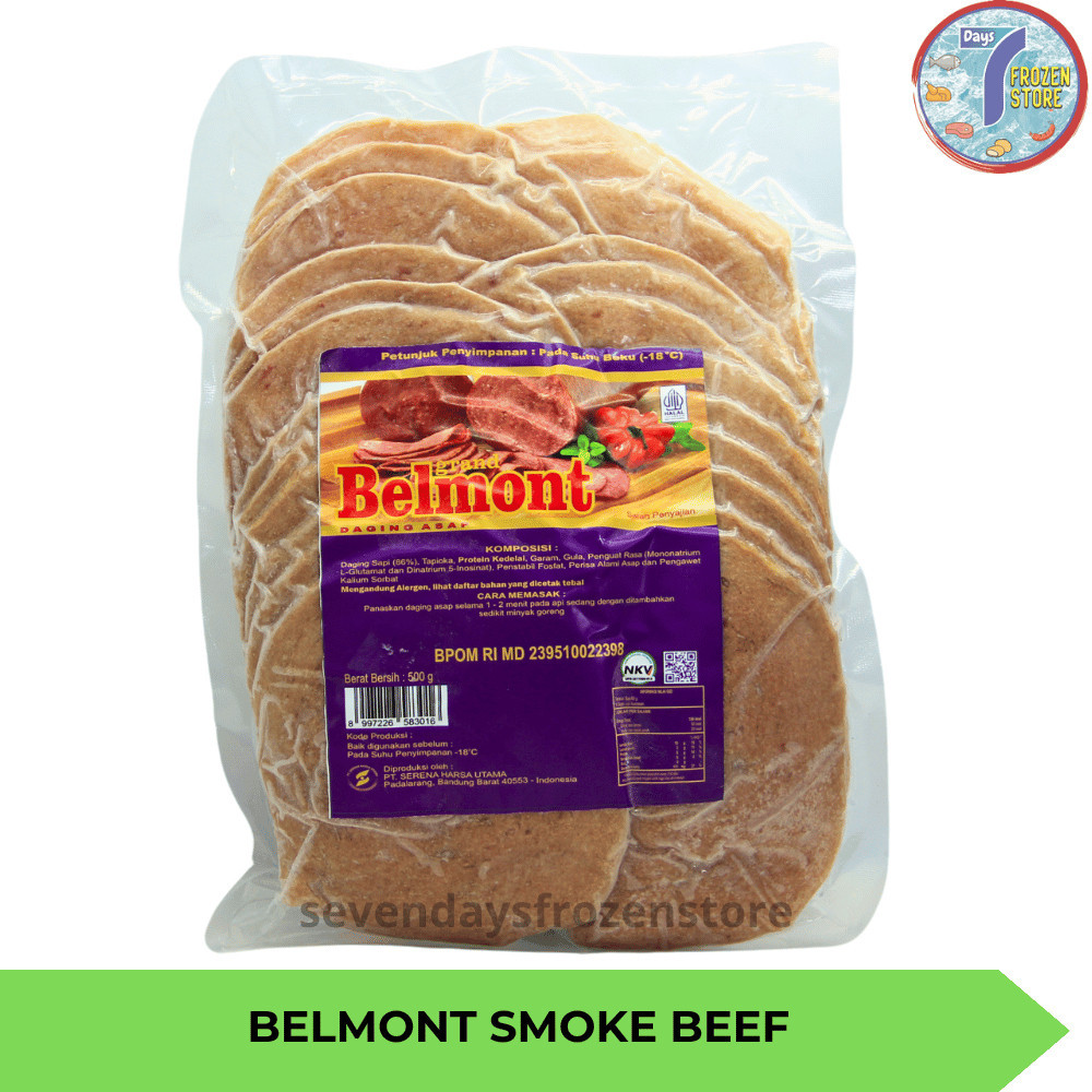 

Smoke Beef Sapi Belmont kemasan 500 gr