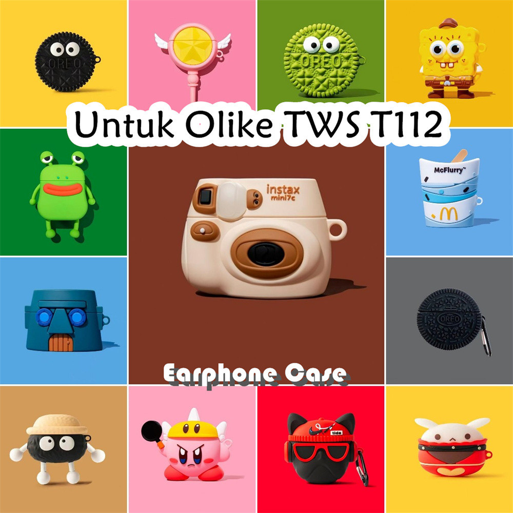 【inovasi】Untuk Olike TWS T112 Case Trendi Kartun Bebek Luar Angkasa Soft Silicone Earphone Case