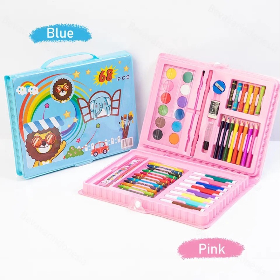 

DREAMLAND MINI CRAYON ART 68 COLOURING SET ALAT MELUKIS DAN MEWARNAI ANAK KRAYON WARNA