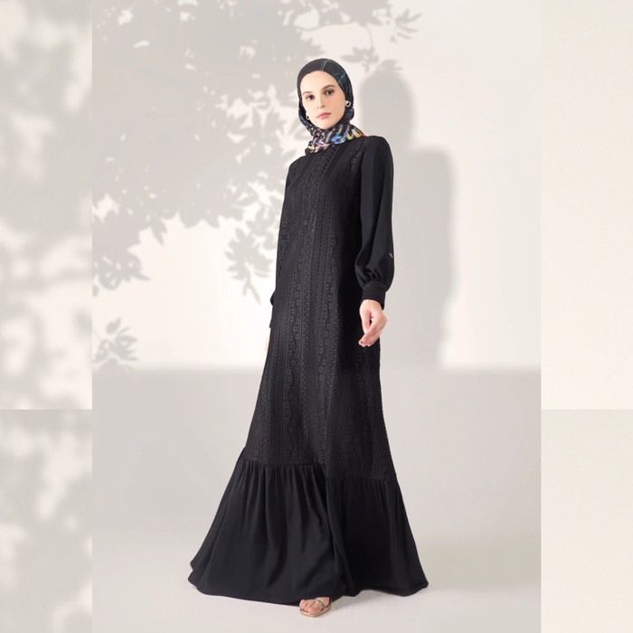 Dress Muslim Mandjha Ivan Gunawan - Glitz Black Dress | Abaya gamis - XL
