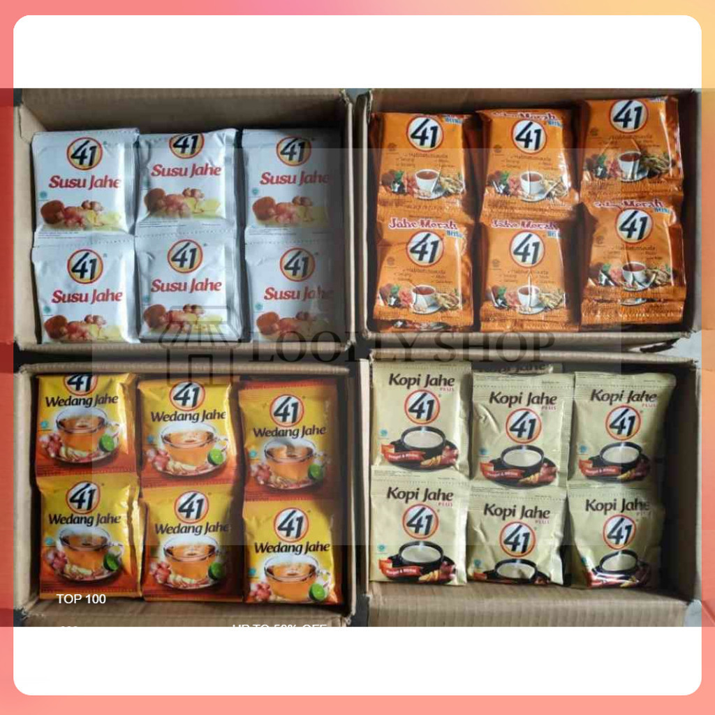 

Minuman Jahe 41 Jahe Menghangatkan badan stamina isi 10 saset