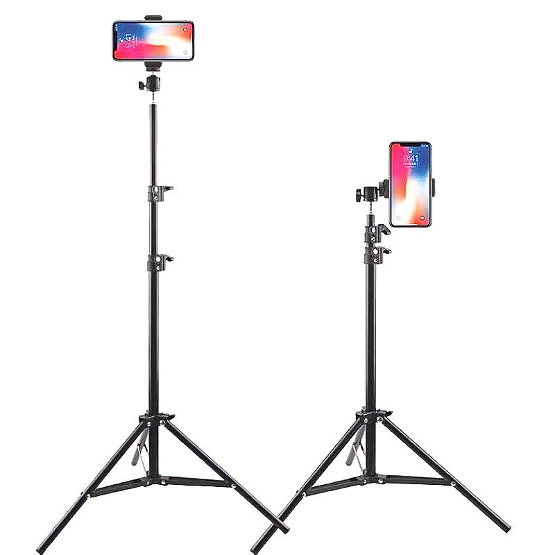 Tripod Hp 2 Meter Besi Aluminium Alloy - Stand Tripot Handphone Free Holder Miniball 360 Derajat-3