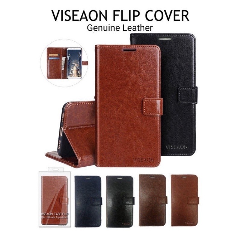 [ Xiaomi Mi 10T / 10T Pro / 11 Lite / 11T Pro / Mi 12 / 12T ] Viseaon Genuine Leather Case Flip Stan