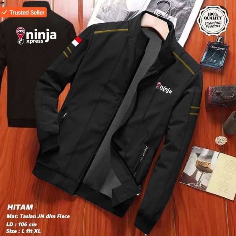JAKET NINJA XPRESS KURIR NINJAVAN EXPRESS SABLON TERBARU 2024