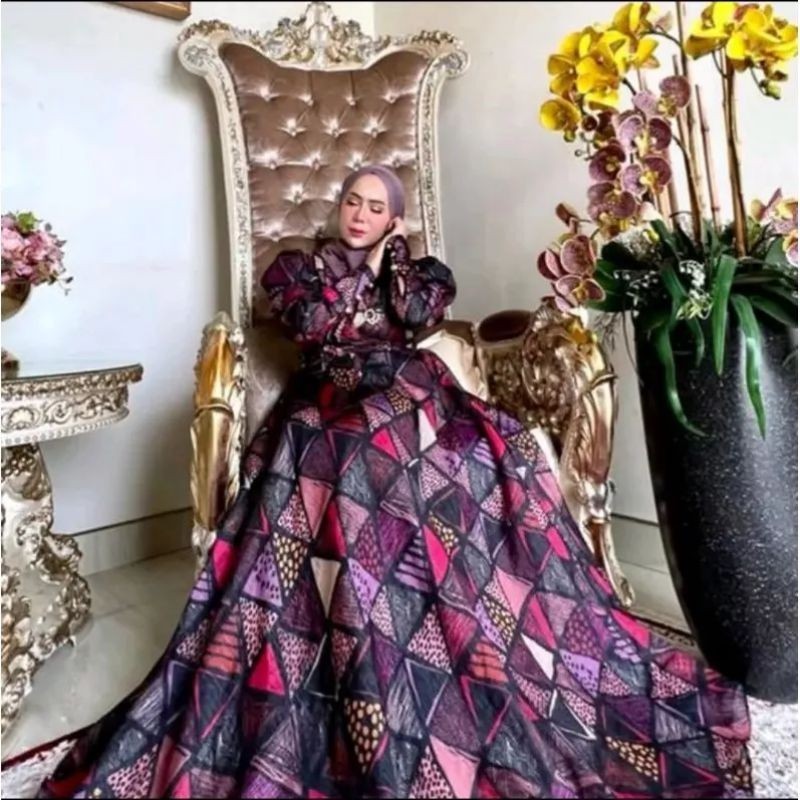 ZAYDA SYAR'I ORIGINAL QISYAJAYA TERBARU 2023 GAMIS SET HIJAB MEWAH ELEGAN OOTD KONDANGAN