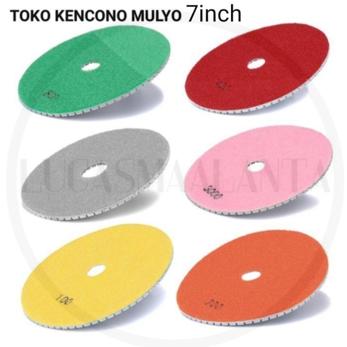 7inch Diamond Polishing Pad - Grid 3000