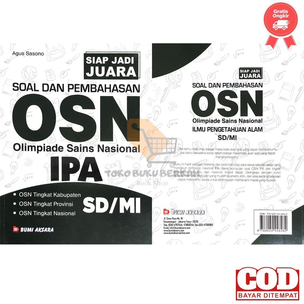 osn ipa sd mi siap jadi juara olimpiade sains nasional soal dan pembahasan penerbit bumi aksara