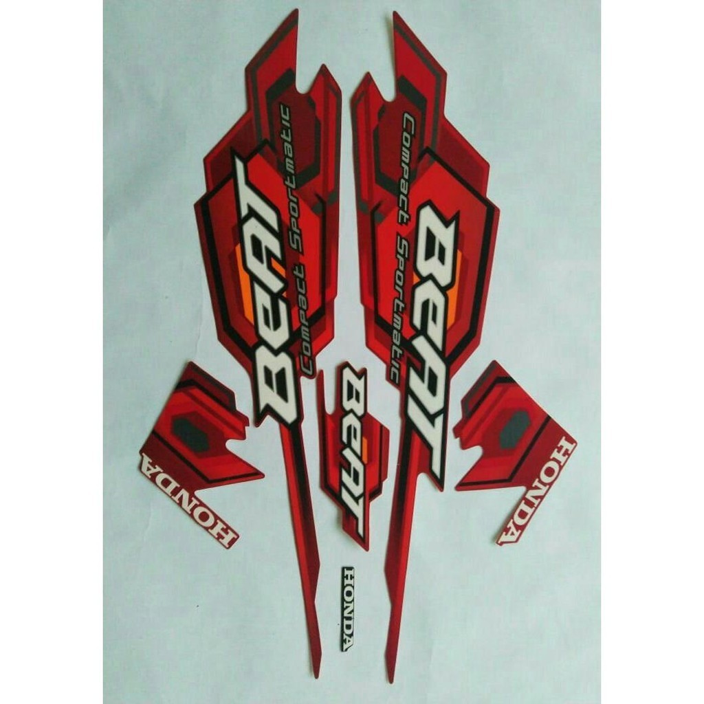 stiker ori striping motor honda beat karbu 2008