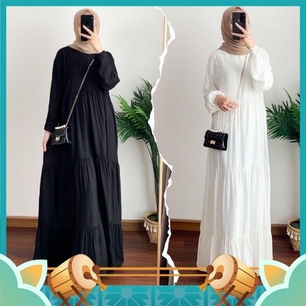 Gamis Dress Lebaran Murah Model Terbaru 2024 / SAVAHHIJAB  - GAMIS NADIRA/LONG DRESS/DRESS BUSUI/KAT