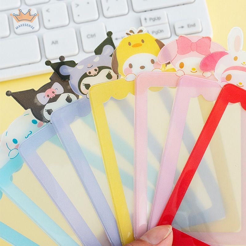

Tempat Kartu Transparan Kartun Kuromi Melody Pelindung Kartu Kecil MK