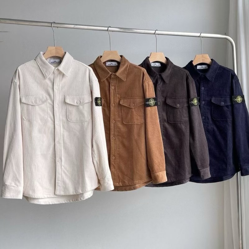 KEMEJA Corduroy stone island premium Shirt