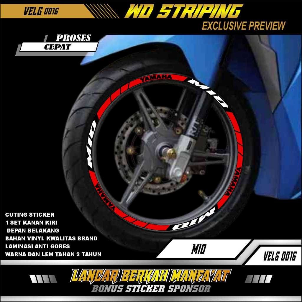 0016 VELG YAMAHA MIO - STIKER STICKER LIS VELG YAMAHA MIO