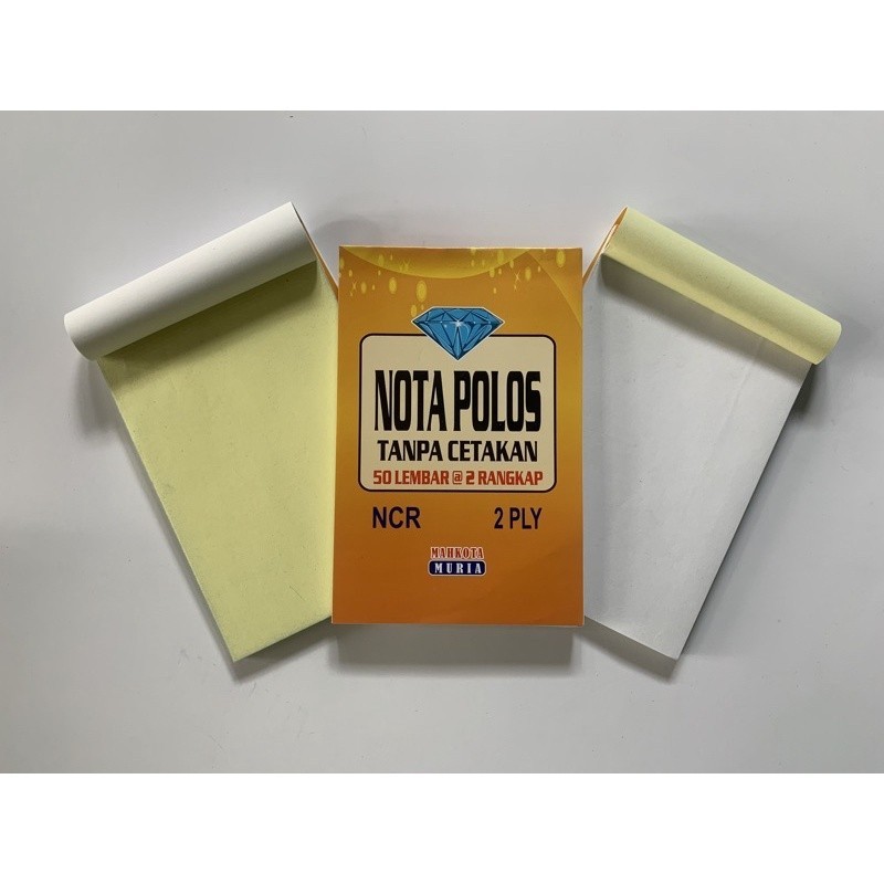 

NOTA POLOS, NOTA NCR 2 PLY, NOTA TANPA CETAKAN, NOTA KECIL UKURAN A6