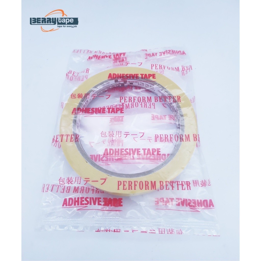 

Masking tape Berry Tape ½ inchi ( 12 mm ) x 25 Meter Yellow Automotive – Satuan - SHABG