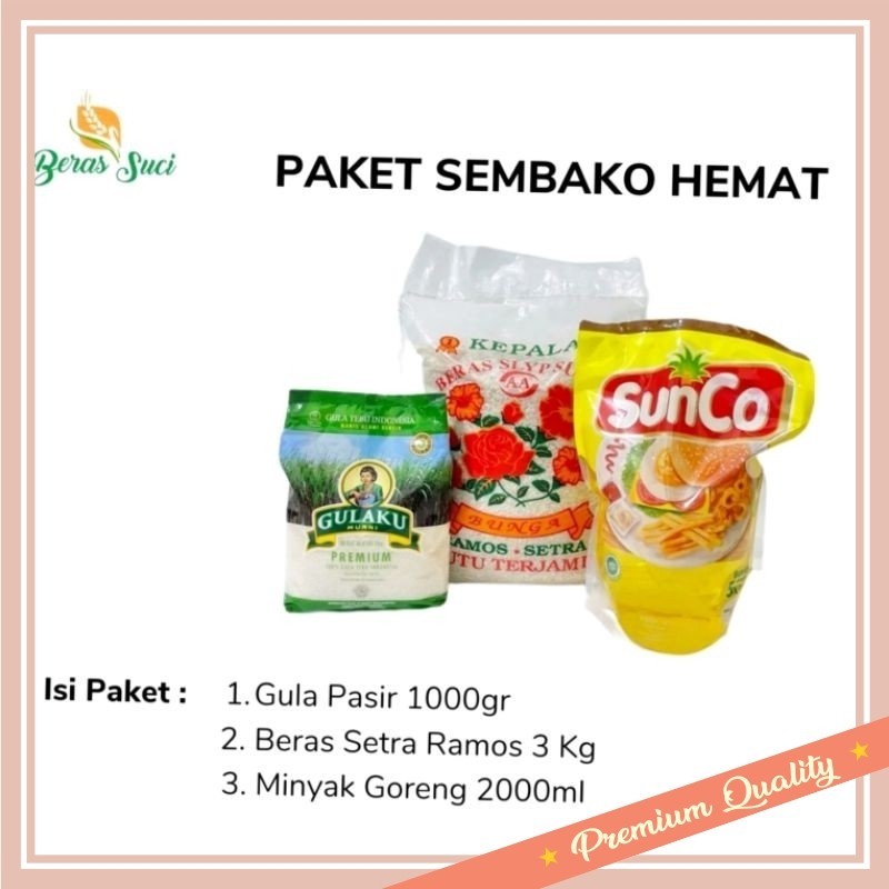 

Paket Hampers Murah Lebaran Idul FItri Unik / Paket Sembako Hemat Hampers Lebaran ( Beras Minyak Gula)