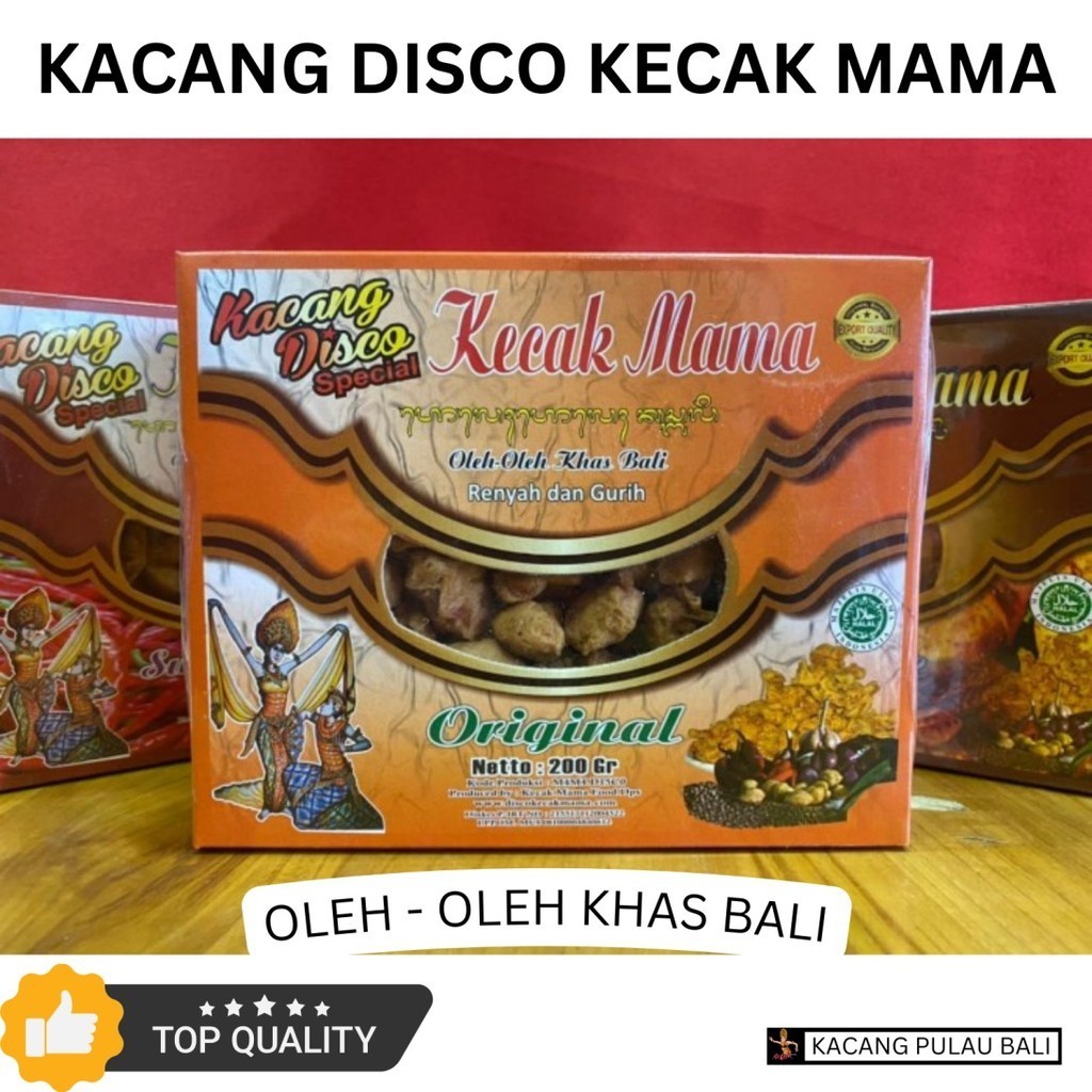 

Kacang Disco Kecak Mama Asli Oleh Oleh Khas Bali 200gr