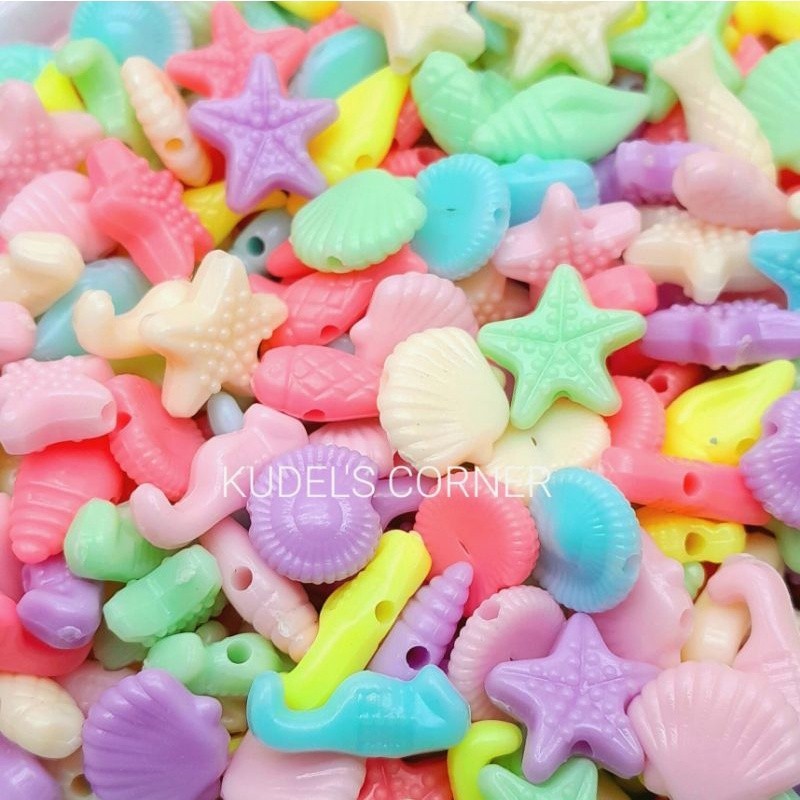 JURAGAN MANIK 10gr manik mote susu pastel hewan laut BAYAR DI TEMPAT Manik MOTE Import