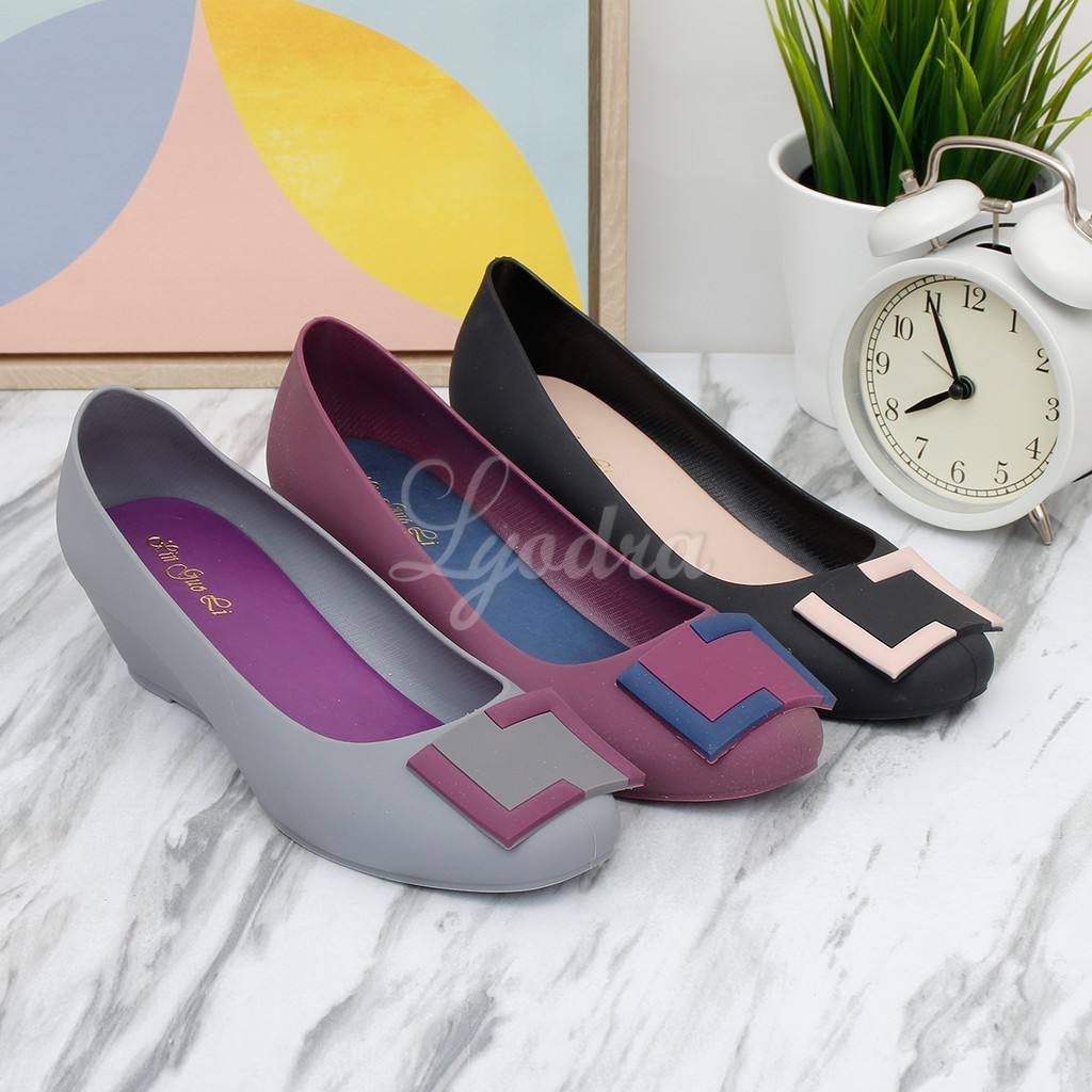 QE56YJ Lyodra Molly Flat Jelly Shoes LDR301 Real Pict