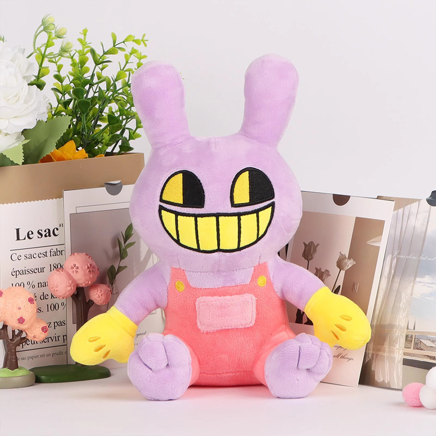 Alela Boneka Plushie The Amazing Digital Circus Pomni Jax TADC Plush Doll Mainan Anak Portable