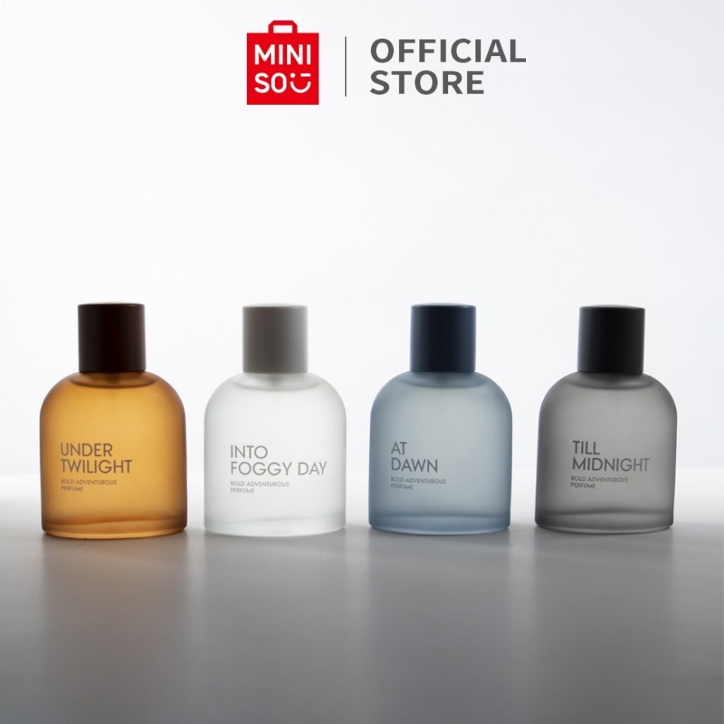 MINISO Parfum Pria Series Bold Adventurous 85ml EDP Cowok BOLD ADVENTUROUS At Dawn, Under Twilight, 