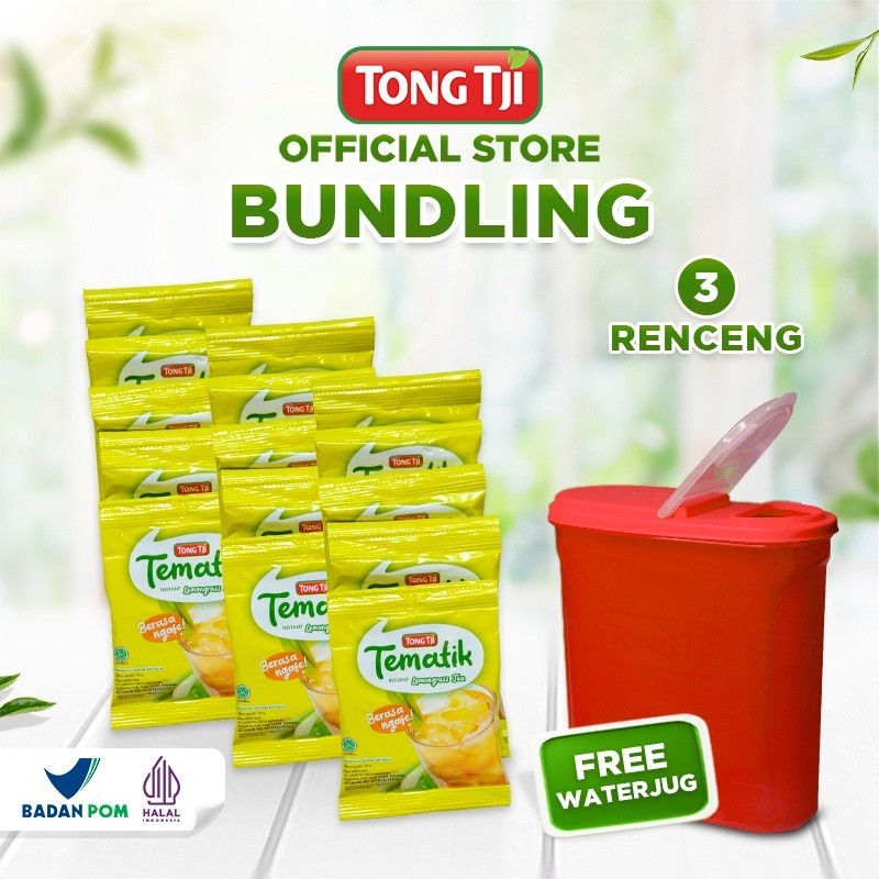 

Bundling Free Waterjug Tong Tji Tematik Lemongrass Tea 3 Renceng