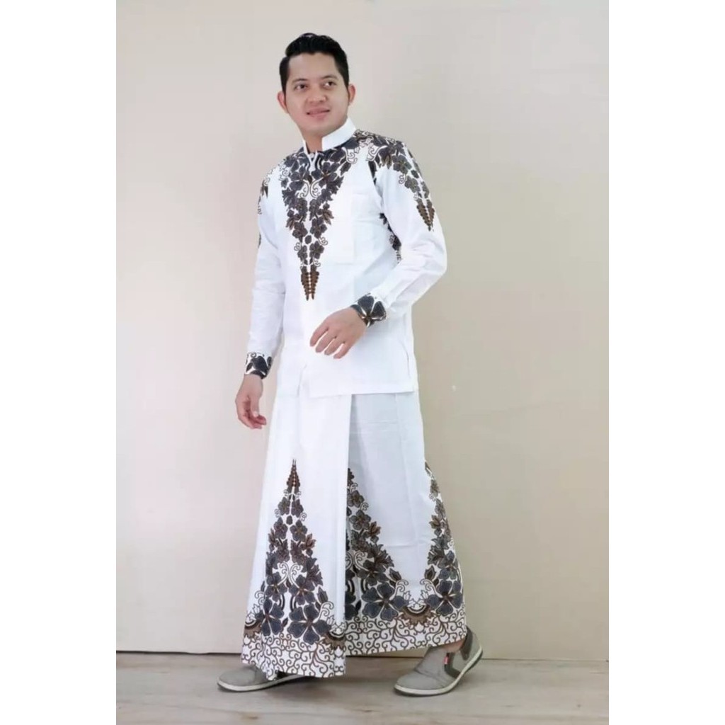KEMEJA BATIK SOLO-BAJU MUSLIM BATIK SETELAN SARUNG-BATIK AKHWAN SETELAN SARUNG||KEMEJA BATIK KOKO