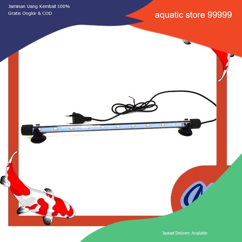 lampu celup led aquarium 40 cm murah aquascape