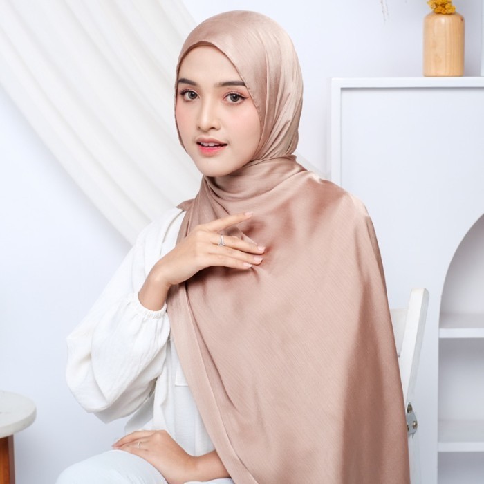 AZRINA pashmina cardenza silk  jilbab hijab kerudung pashmina - LILAC