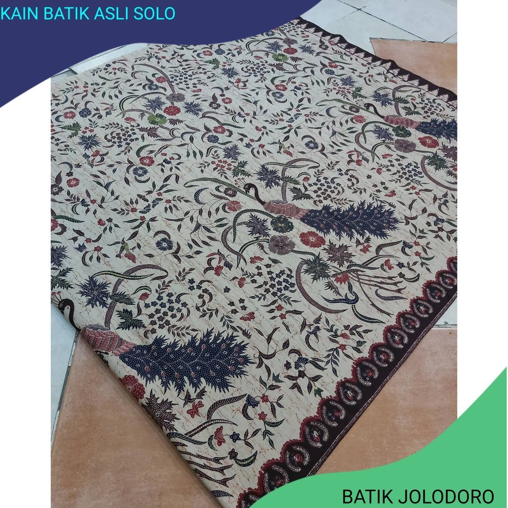 Kain Jarik Batik SOLO motif bledak burung merak nangkring