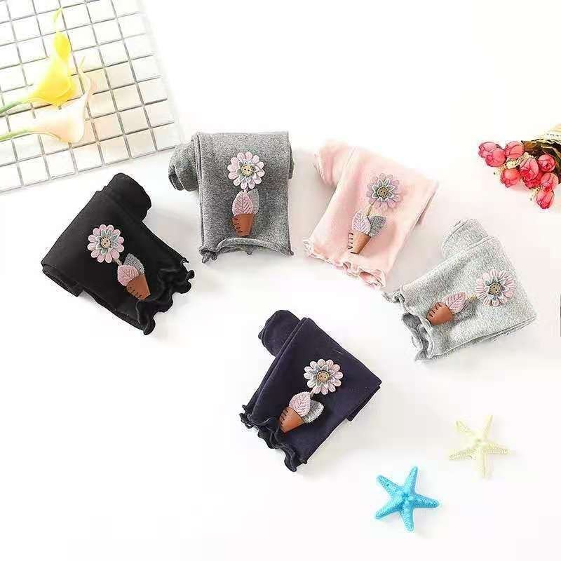 0 Bulan - 4 Tahun Celana Legging Anak Perempuan Bawahan Anak Cewek Bayi Balita Motif Bunga Lucu Impo