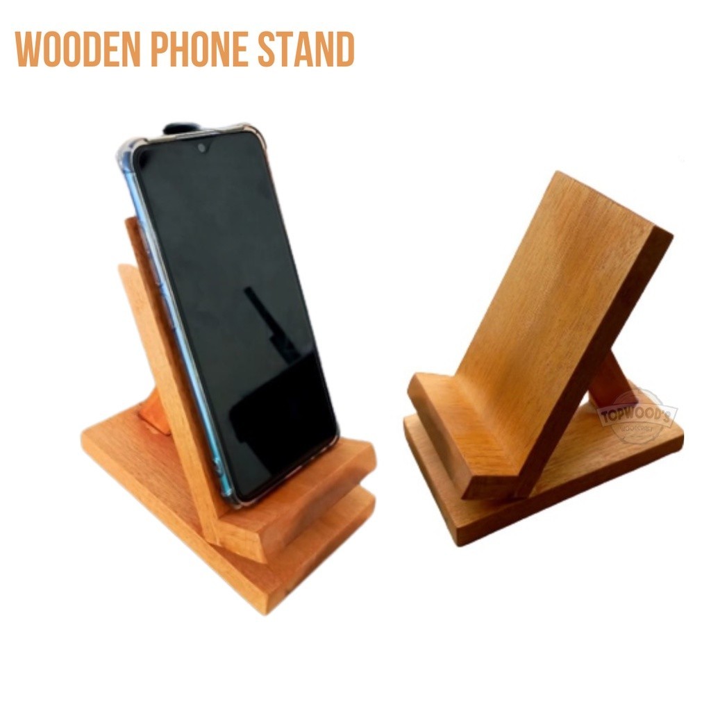 Sandaran HP kayu - Wooden Phone stand - Phone holder