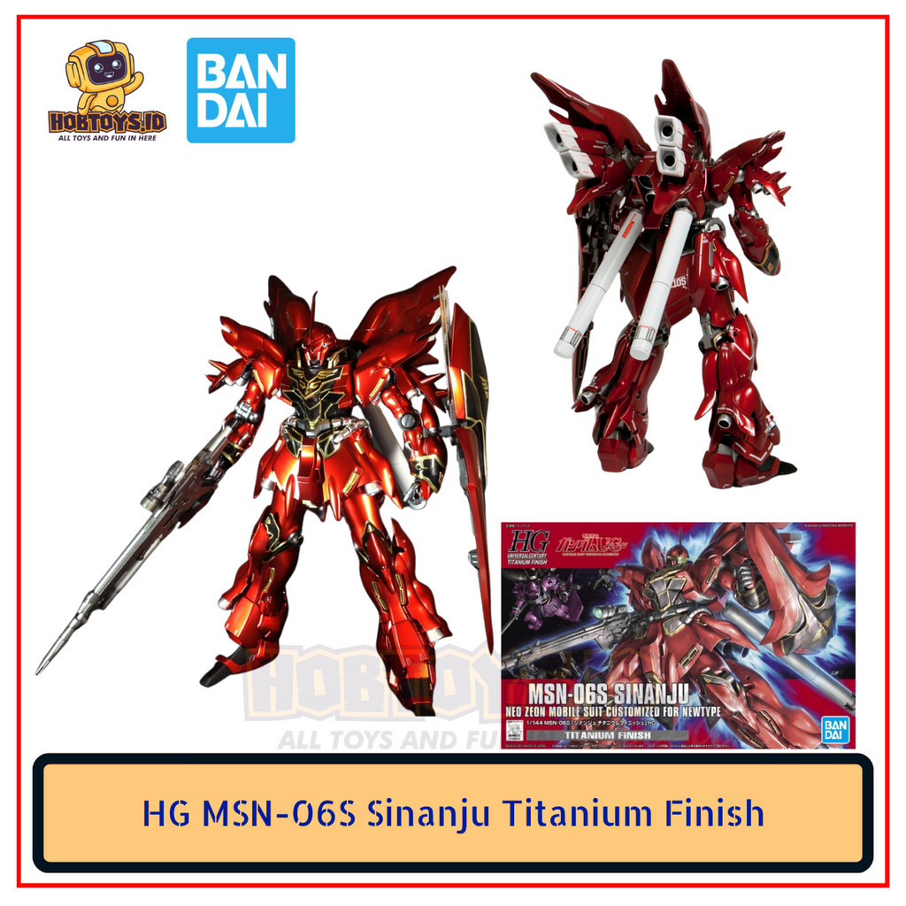 HG Gundam Sinanju Titanium Finish