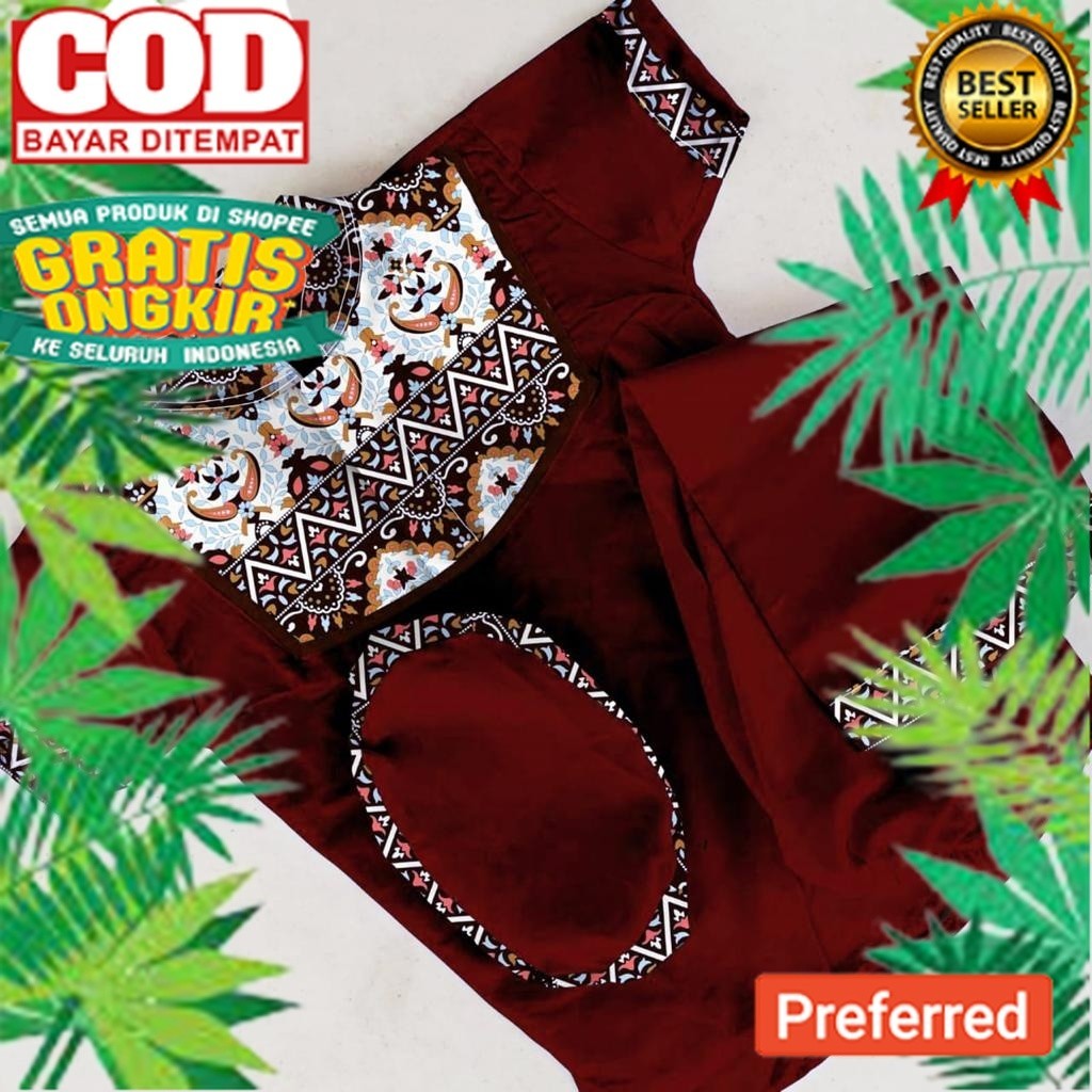 KOKO RAMADHAN  BATIK ANAK 1-10 TAHUN BONUS PECI//PROMO BAJU MUSLIM RAMADHAN MURAH