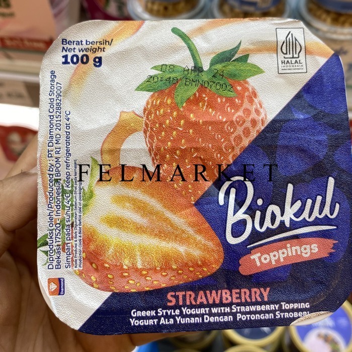 

Biokul Yogurt Greek Toppings Strawberry 100 grm